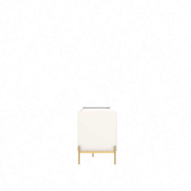 Rack Jasper 185 cm - Off White Fosco c/ Dourado