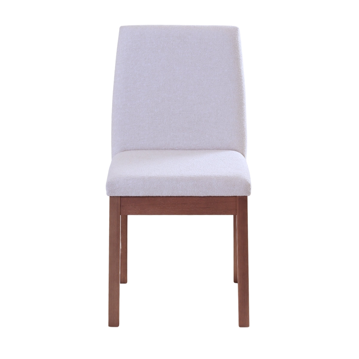 Cadeira de Madeira Maciça Tai Natural com Bouclé Montecarlo