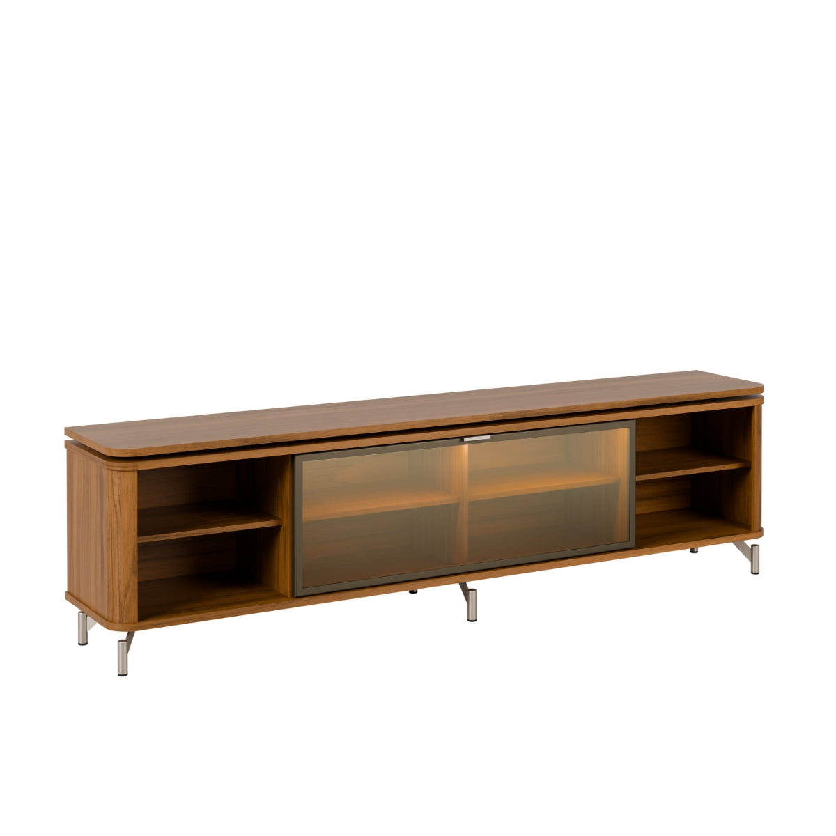 Rack para TVs até 75 Polegadas 100% MDF 1 Porta com Vidro Reflecta Lincoln Float 169cm