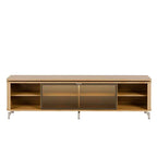 Rack para TVs até 85 Polegadas 100% MDF 1 Porta com Vidro Reflecta Lincoln Float 212cm