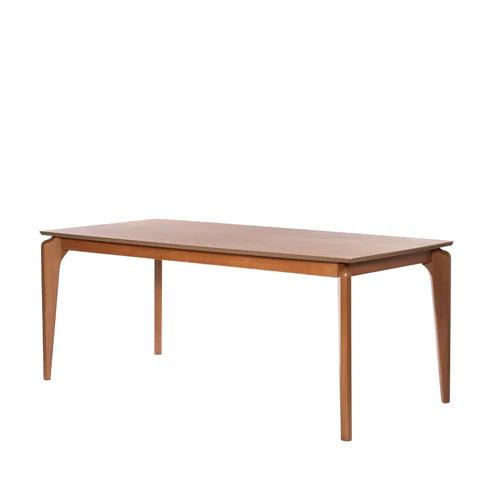 Mesa de Jantar Lauren 180 cm - Natural c/ Canela