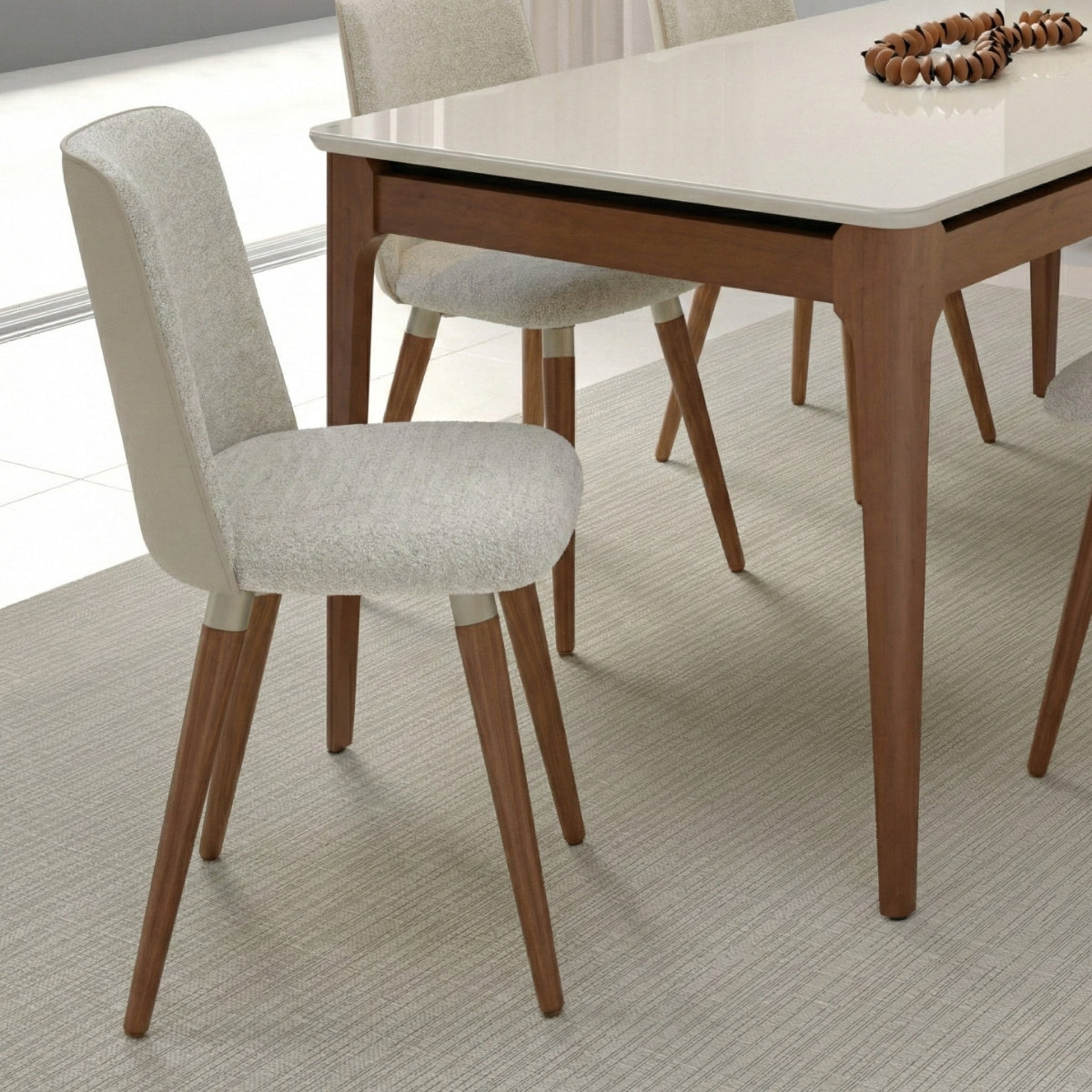 Conjunto de 4 Cadeiras de Madeira Maciça Dakota