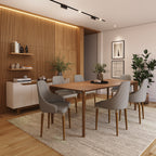 Conjunto de 4 Cadeiras de Madeira Maciça Evelyn