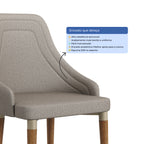 Conjunto de 4 Cadeiras de Madeira Maciça Evelyn