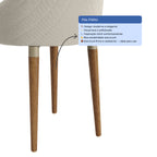 Conjunto de 4 Cadeiras de Madeira Maciça Evelyn