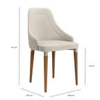 Conjunto de 4 Cadeiras de Madeira Maciça Evelyn