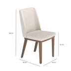 Conjunto de 4 Cadeiras de Madeira Maciça Kalina