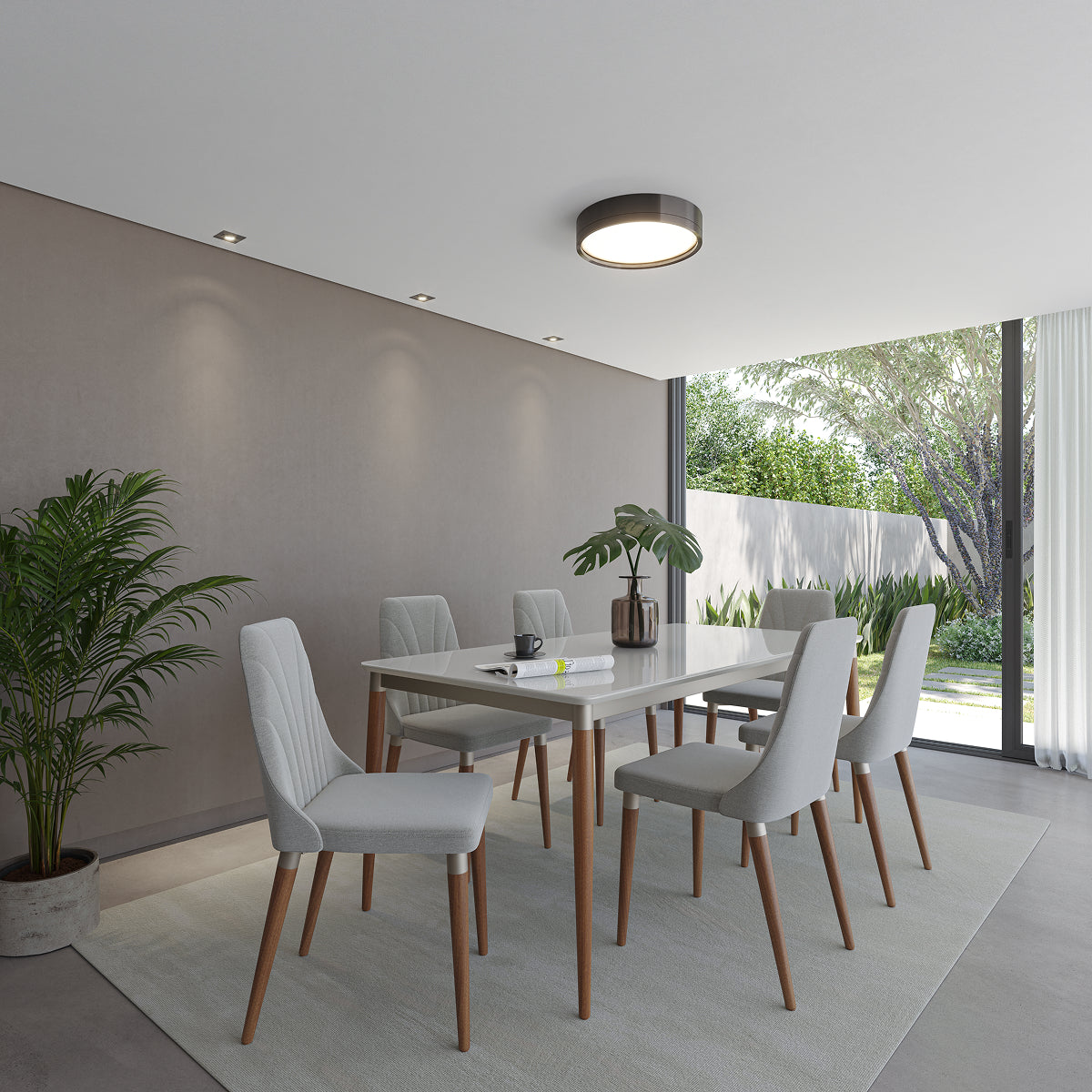 Conjunto de 4 Cadeiras de Madeira Maciça Loren