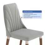 Conjunto de 4 Cadeiras de Madeira Maciça Loren