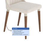 Conjunto de 4 Cadeiras de Madeira Maciça Loren