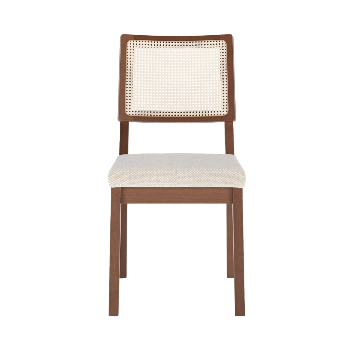 Conjunto de 4 Cadeiras de Madeira Maciça Saga Palhinha