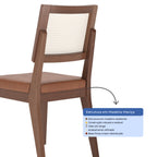 Conjunto de 4 Cadeiras de Madeira Maciça Saga Palhinha