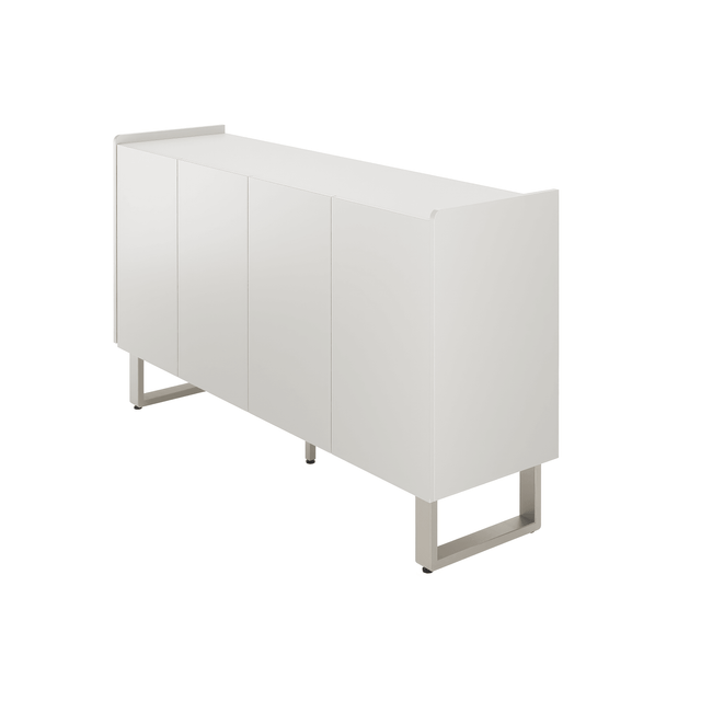 Buffet Arcadia 137 cm - Off White Fosco c/ Champanhe