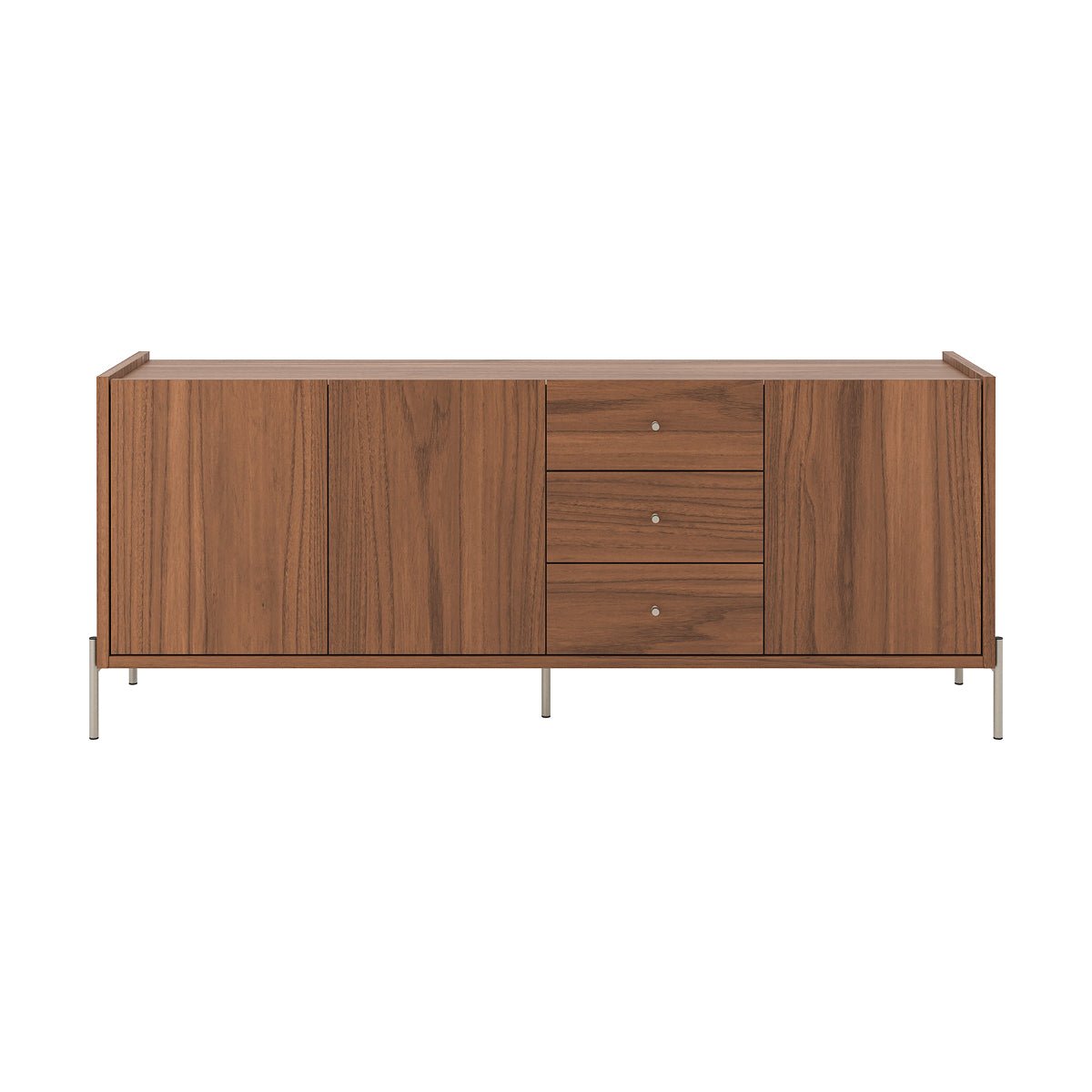 Buffet 3 Portas 3 Gavetas Jasper 185cm Canella com Champanhe - Província - Buffet