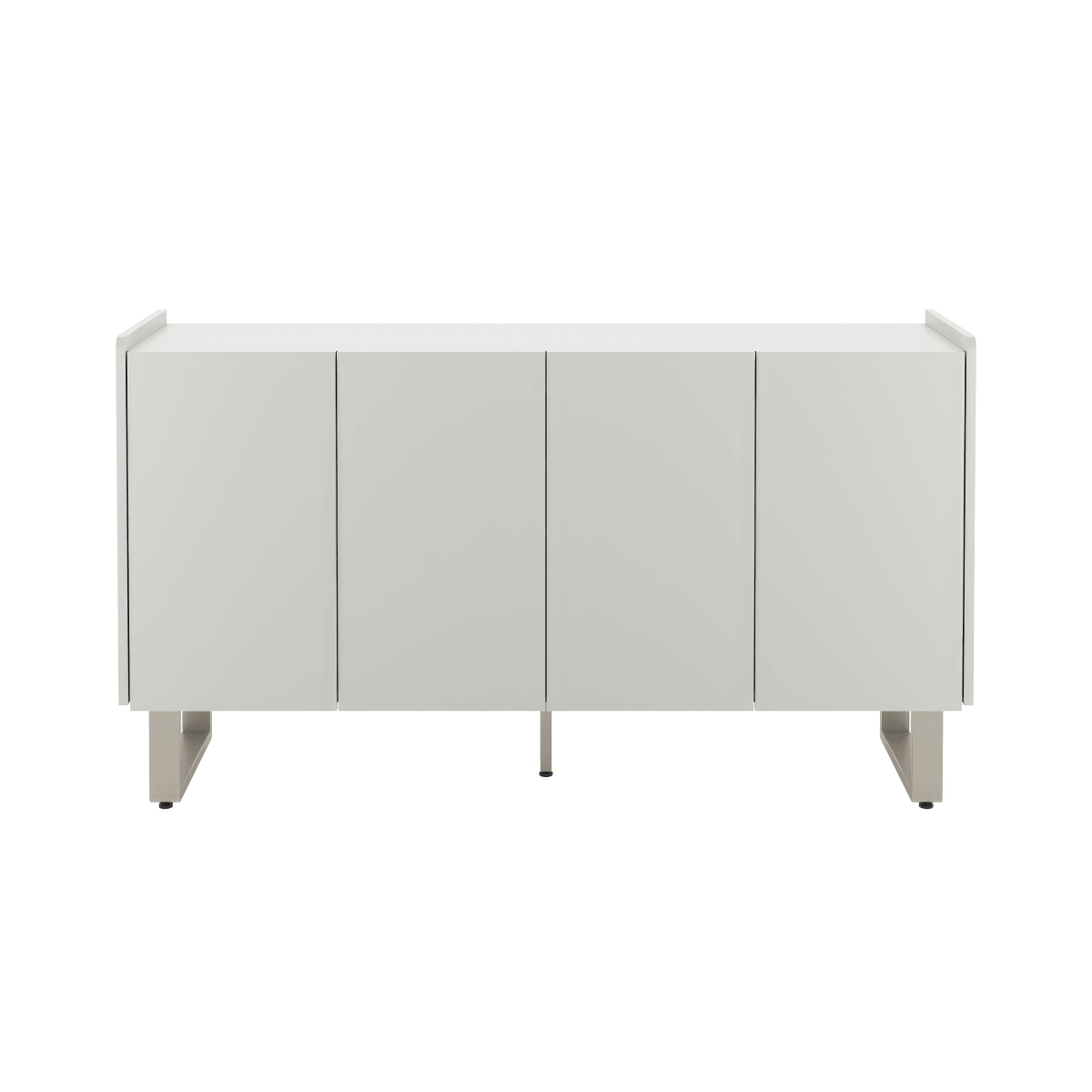 Buffet Arcadia 137 cm - Off White Fosco c/ Champanhe - Província - Buffet