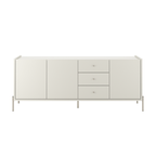 Buffet Jasper 185 cm - Off White Fosco c/ Champanhe - Província - Buffet