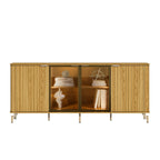 Buffet Neon Float 100% MDF com Vidro Reflecta e LED