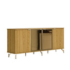 Buffet Neon Float 100% MDF com Vidro Reflecta e LED