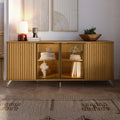 Buffet Neon Float 100% MDF com Vidro Reflecta e LED