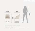 Cadeira de Aço Carbono Albany - Dourado - Província - Cadeiras de Jantar