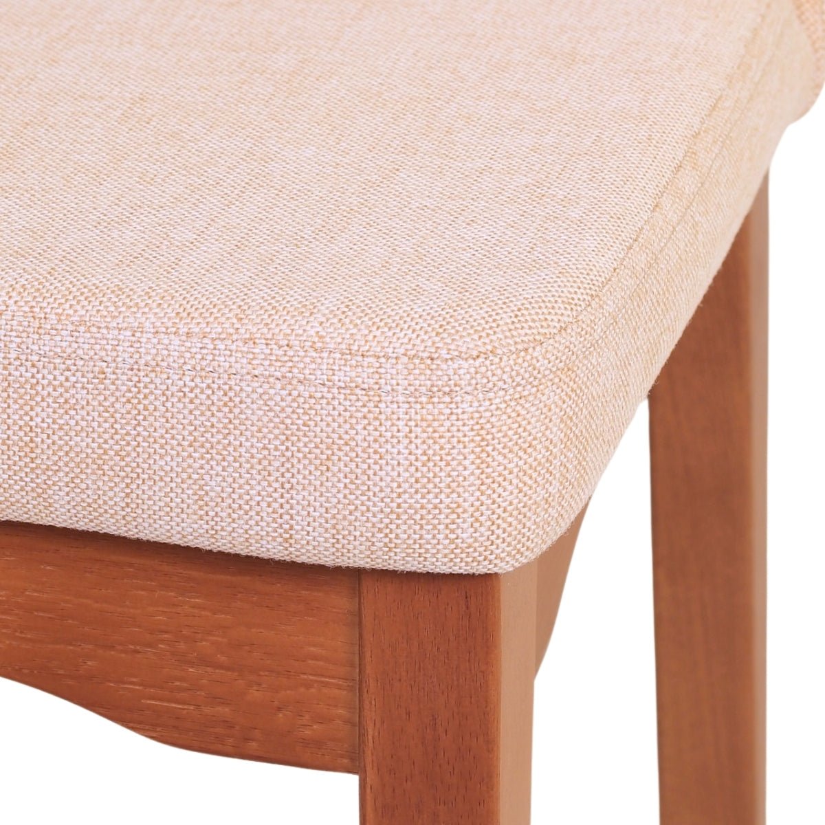 Cadeira de Madeira Maciça Elsie Natural com Alpha 72 - Província - Cadeiras de Jantar