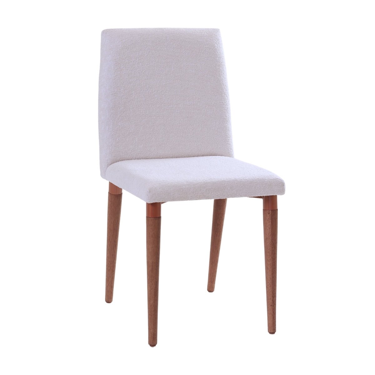 Cadeira de Madeira Maciça Liv Natural com Bouclé Montecarlo - Província - Cadeiras de Jantar