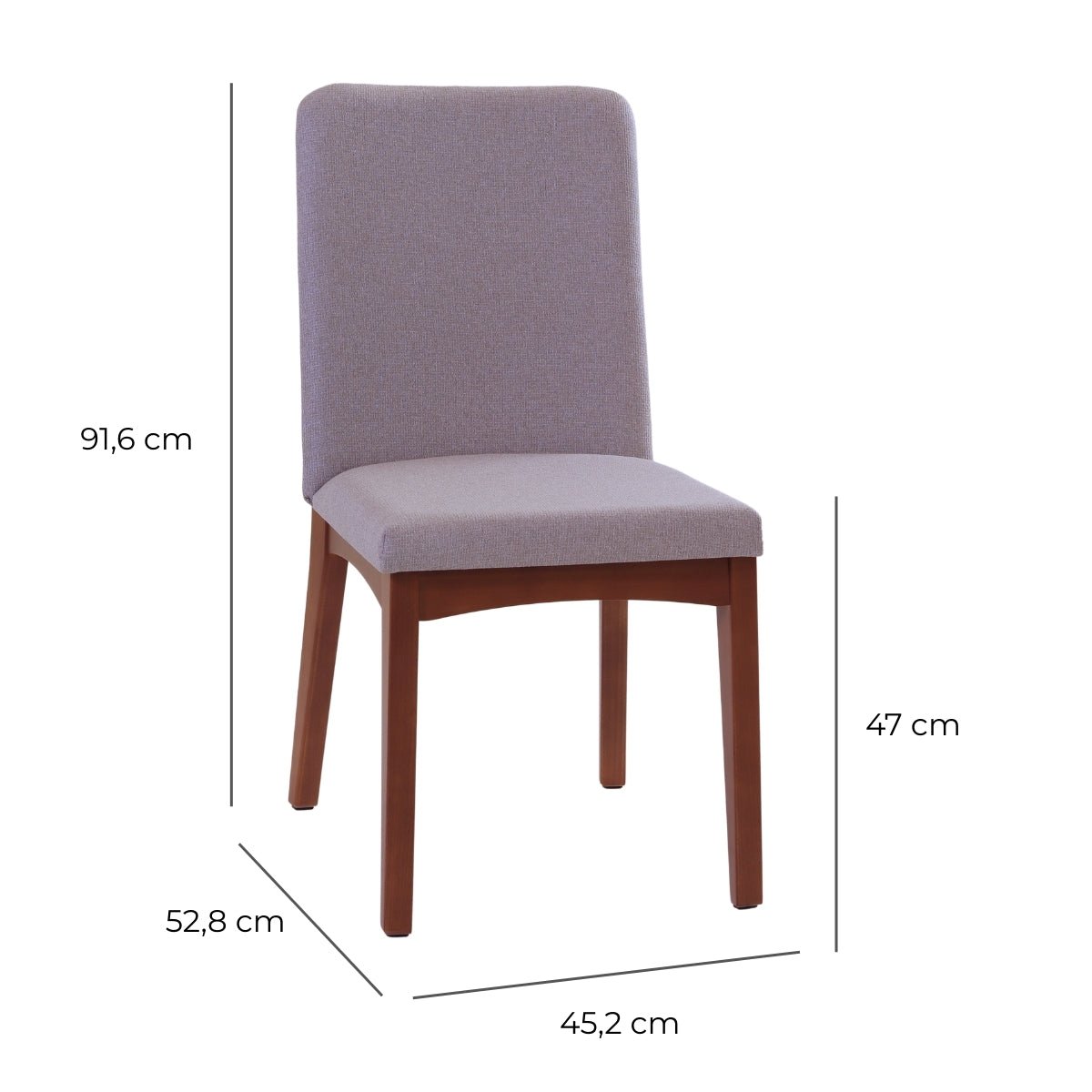 Cadeira de Madeira Maciça Olive Natural com Duna 04 - Província - Cadeiras de Jantar