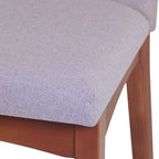 Conjunto de 2 Cadeiras de Madeira Maciça Olive Natural com Duna 04