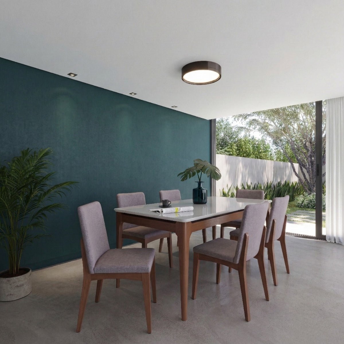 Cadeira de Madeira Maciça Olive Natural com Linen 06 - Província - Cadeiras de Jantar