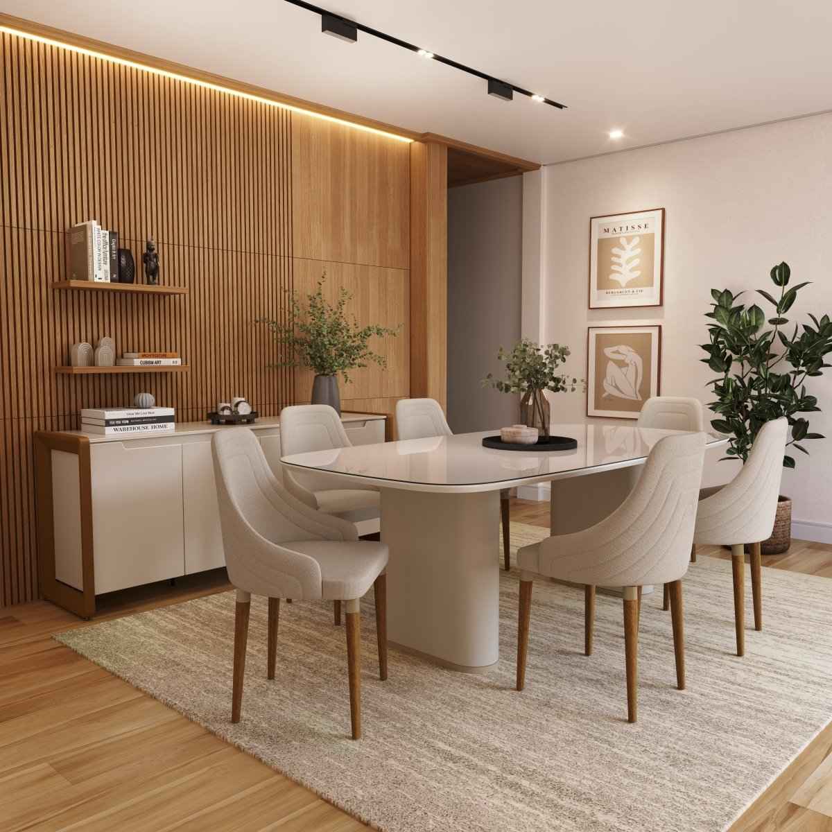 Conjunto de 2 Cadeiras de Madeira Maciça Evelyn Natural com Soft Palha e Champanhe