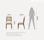 Conjunto c/ 2 Cadeiras de Madeira Saga PU Caramel - Província - Cadeiras de Jantar