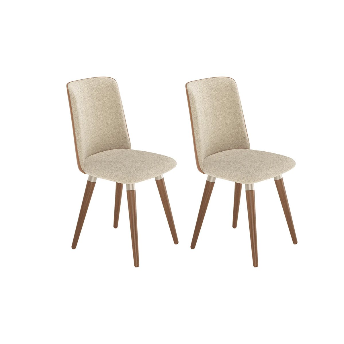 Conjunto de 2 Cadeiras de Madeira Maciça Dakota - Província - Cadeiras de Jantar