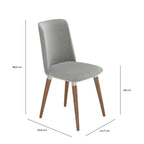 Conjunto de 2 Cadeiras de Madeira Maciça Dakota - Província - Cadeiras de Jantar