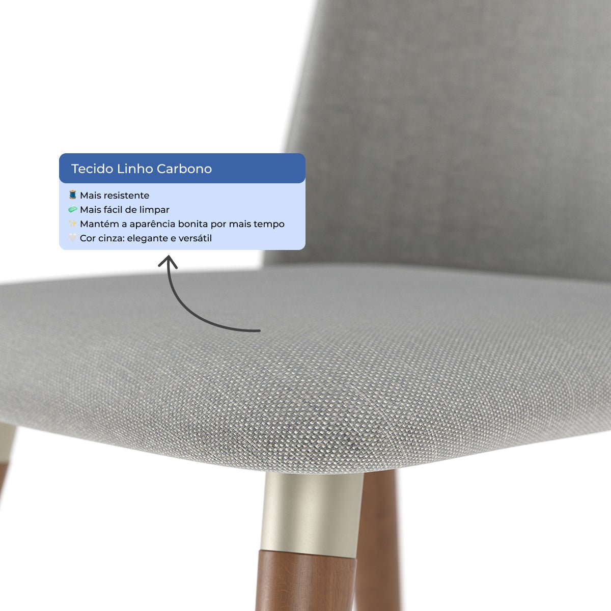 Conjunto de 2 Cadeiras de Madeira Maciça Dakota - Província - Cadeiras de Jantar