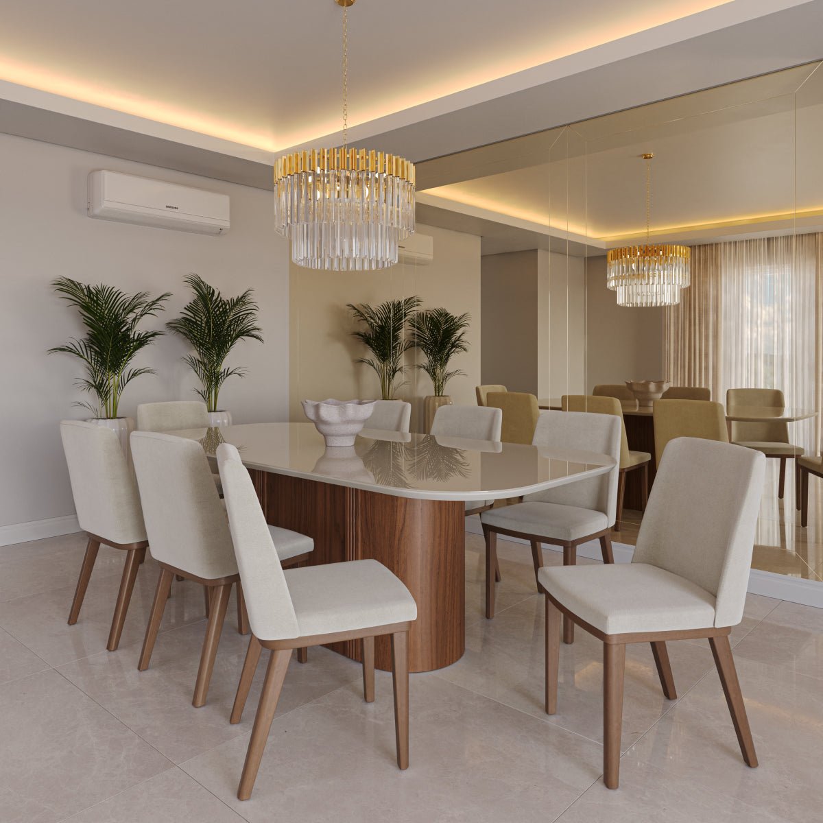 Conjunto de 2 Cadeiras de Madeira Maciça Kalina - Província - Cadeiras de Jantar