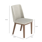 Conjunto de 2 Cadeiras de Madeira Maciça Kalina - Província - Cadeiras de Jantar