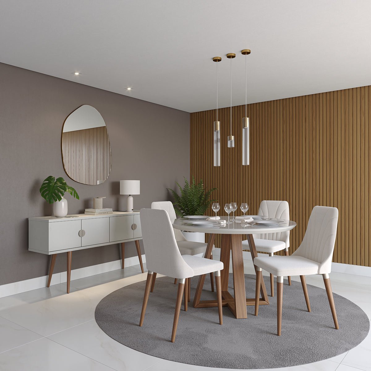 Conjunto de 2 Cadeiras de Madeira Maciça Loren - Província - Cadeiras de Jantar