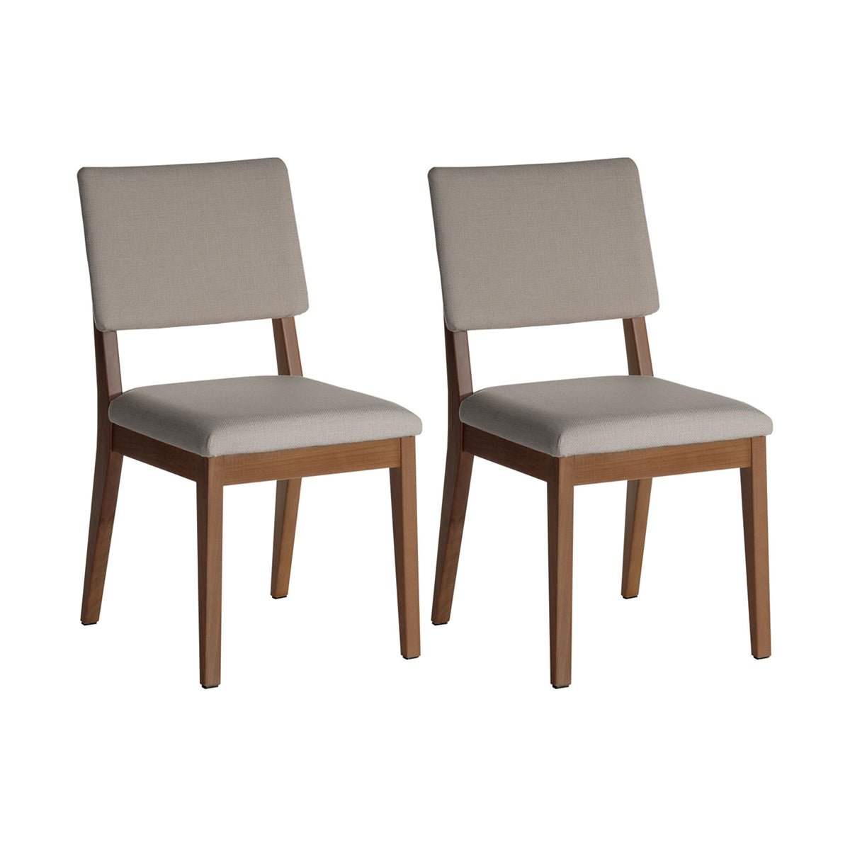 Conjunto de 2 Cadeiras de Madeira Maciça New Ella - Província - Cadeiras de Jantar