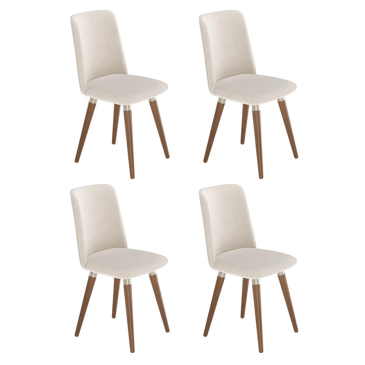 Conjunto de 4 Cadeiras de Madeira Maciça Dakota - Província - 