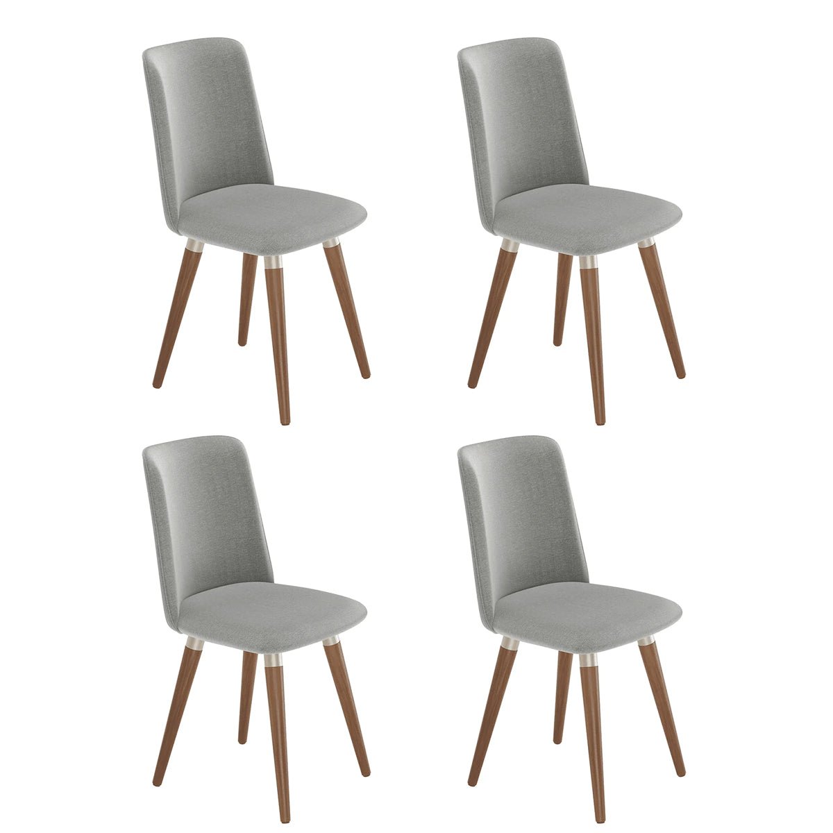 Conjunto de 4 Cadeiras de Madeira Maciça Dakota - Província - 