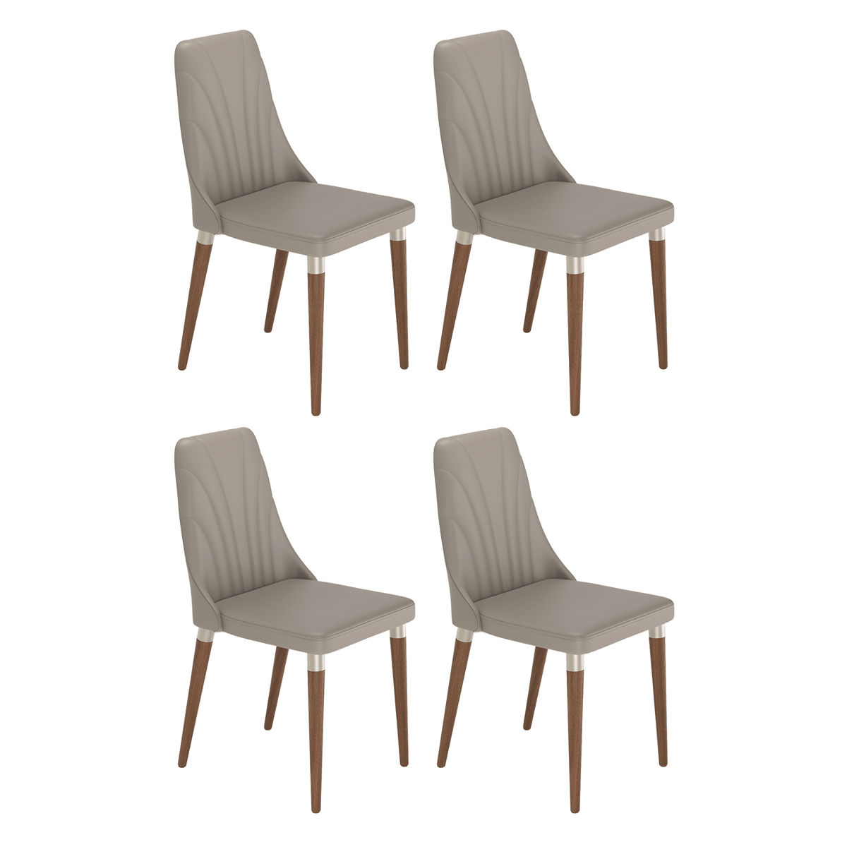 Conjunto de 4 Cadeiras de Madeira Maciça Loren - Província - 