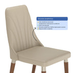 Conjunto de 4 Cadeiras de Madeira Maciça Loren - Província - 