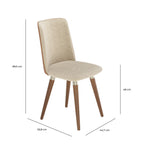 Conjunto de 6 Cadeiras de Madeira Maciça Dakota - Província - 