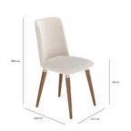 Conjunto de 6 Cadeiras de Madeira Maciça Dakota - Província - 