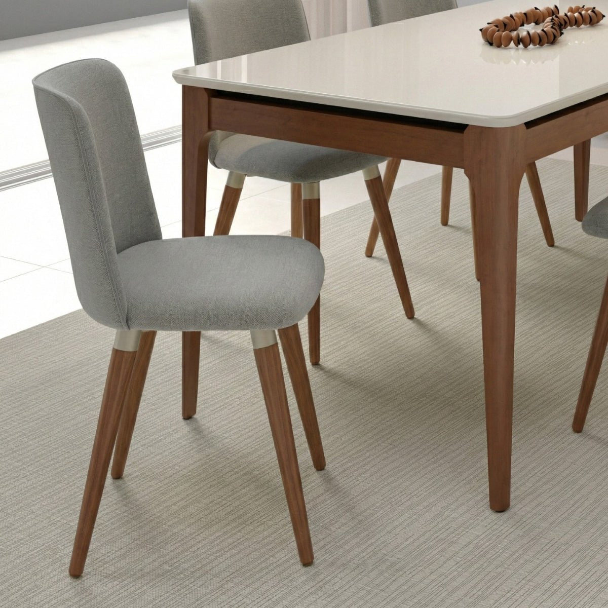 Conjunto de 6 Cadeiras de Madeira Maciça Dakota - Província - 