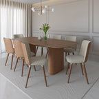 Conjunto de 6 Cadeiras de Madeira Maciça Dakota - Província - 