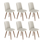 Conjunto de 6 Cadeiras de Madeira Maciça Dakota - Província - 