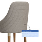 Conjunto de 6 Cadeiras de Madeira Maciça Evelyn - Província - 