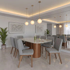 Conjunto de 6 Cadeiras de Madeira Maciça Kalina - Província - 