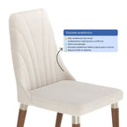 Conjunto de 6 Cadeiras de Madeira Maciça Loren - Província - 